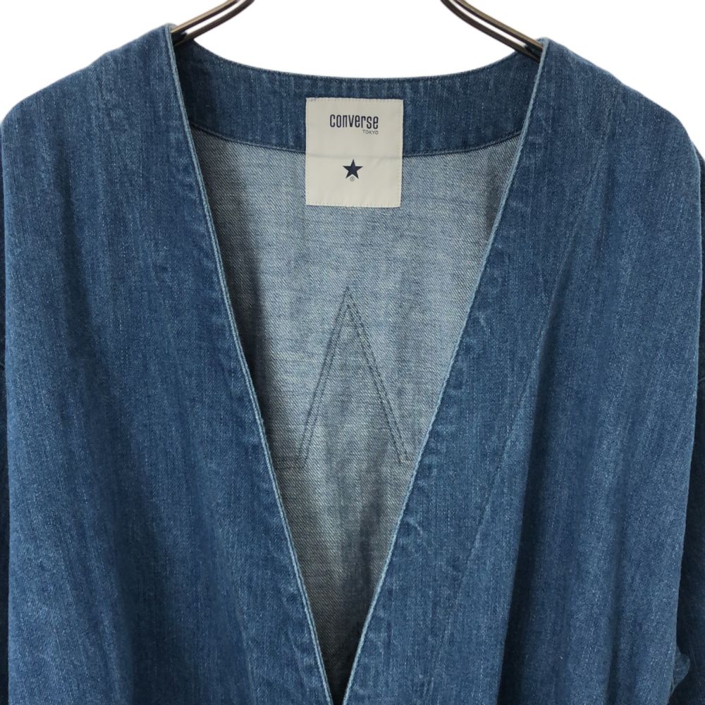 converse TOKYO コンバース トウキョウ 長袖 デニム ガウンコート レディース
