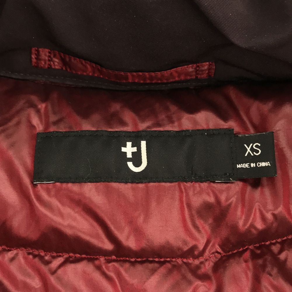 ユニクロ プラスジェイコラボ ショート ベルスリーブ ダウンジャケット xs ブラウン UNIQLO +J レディース