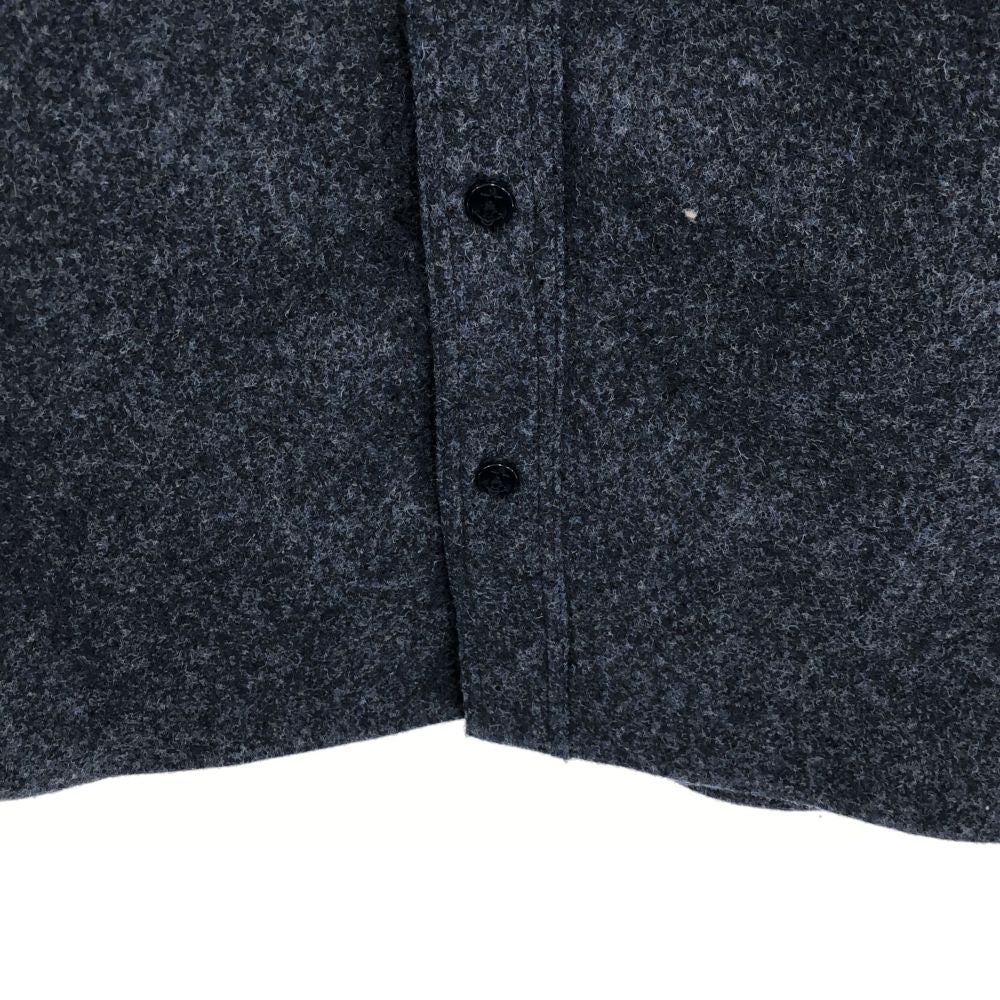 FULLCLOTHINGFACTORY フルクロージングファクトリー 日本製 長袖 ウールシャツ 38 ブルー系 ジャケット メンズ