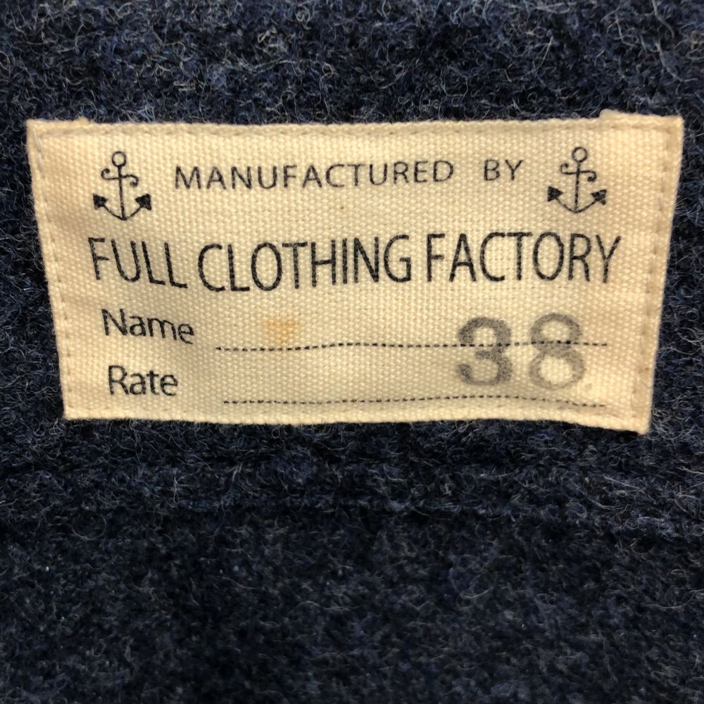 FULLCLOTHINGFACTORY フルクロージングファクトリー 日本製 長袖 ウールシャツ 38 ブルー系 ジャケット メンズ