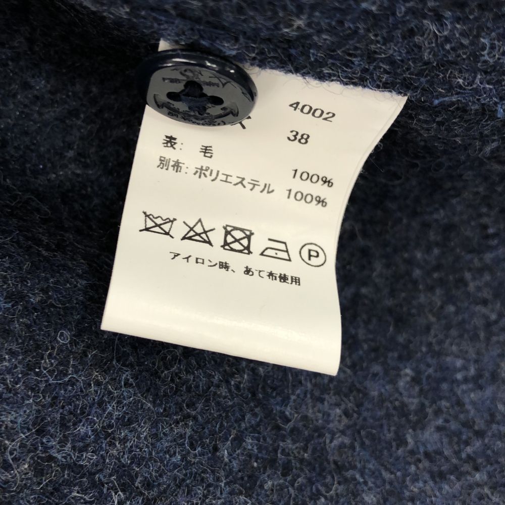 FULLCLOTHINGFACTORY フルクロージングファクトリー 日本製 長袖 ウールシャツ 38 ブルー系 ジャケット メンズ