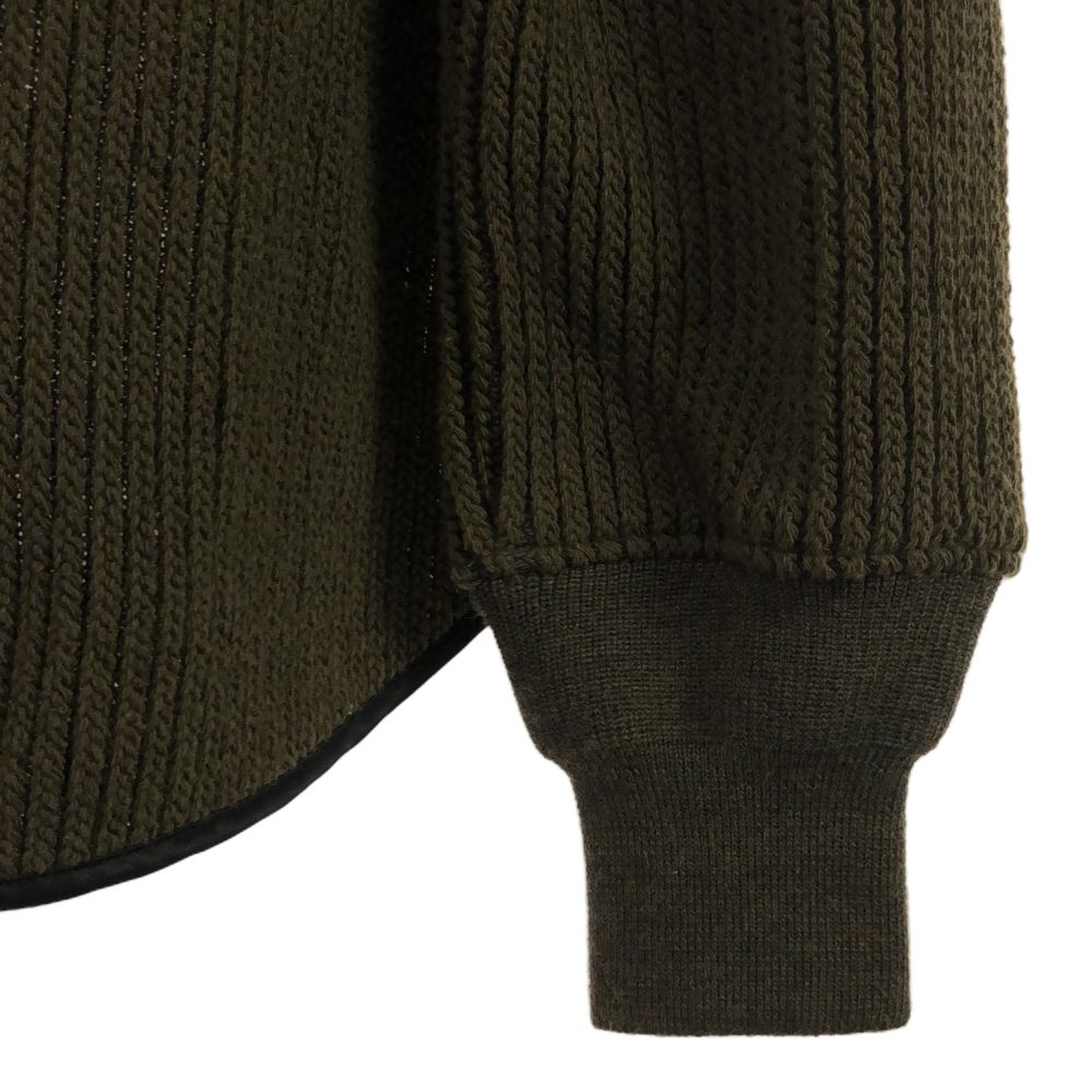 ザリラクス 日本製 長袖 ウール100% セーター FREE カーキ THE RERACS ニット メンズ