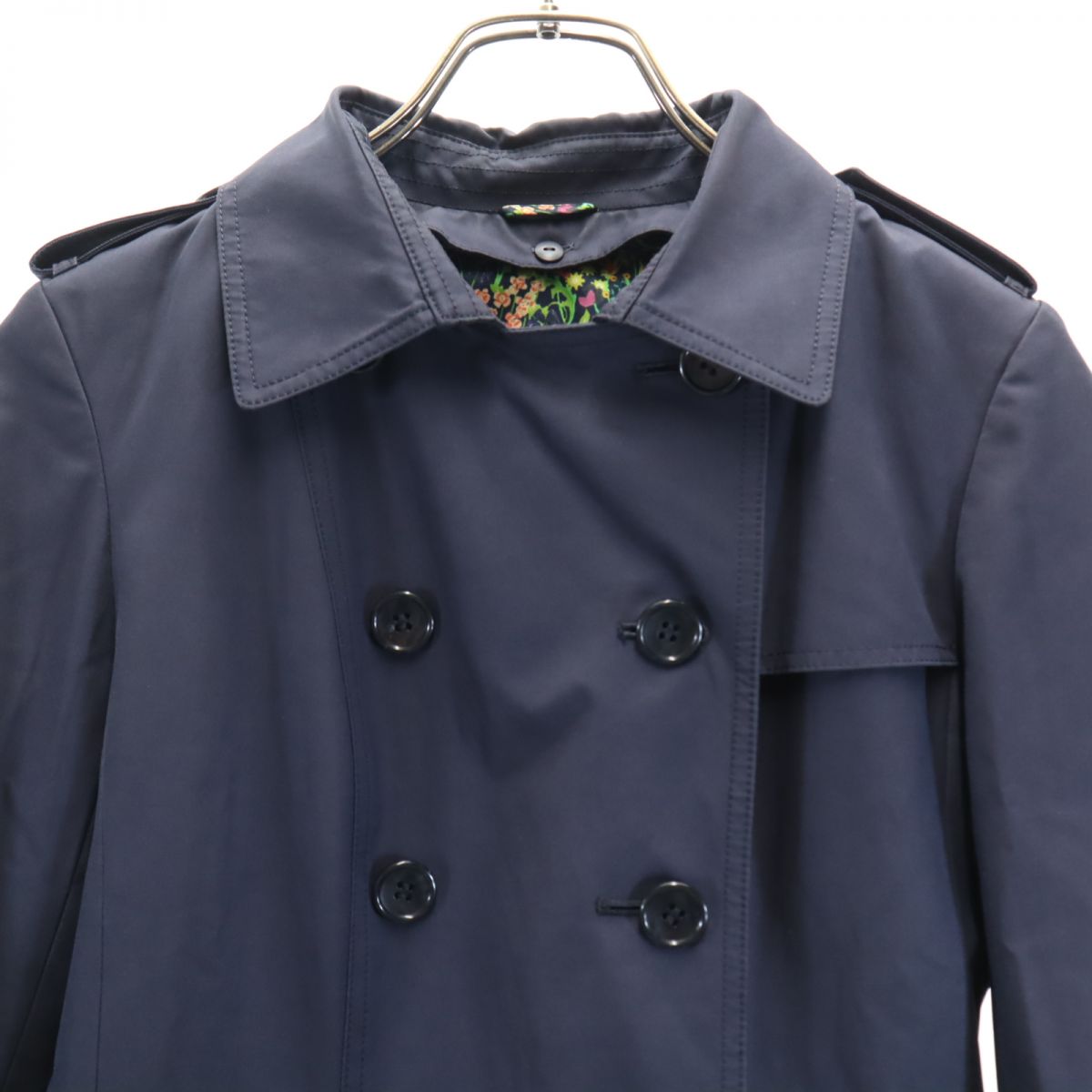 アナイ 長袖 トレンチコート 38 ネイビー系 ANAYI レディース