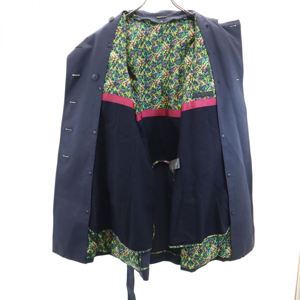 アナイ 長袖 トレンチコート 38 ネイビー系 ANAYI レディース