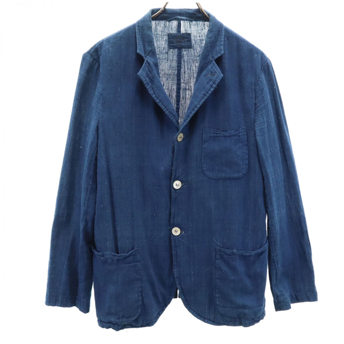 イタリア製 長袖 デニムテーラードジャケット M ブルー系 メンズ