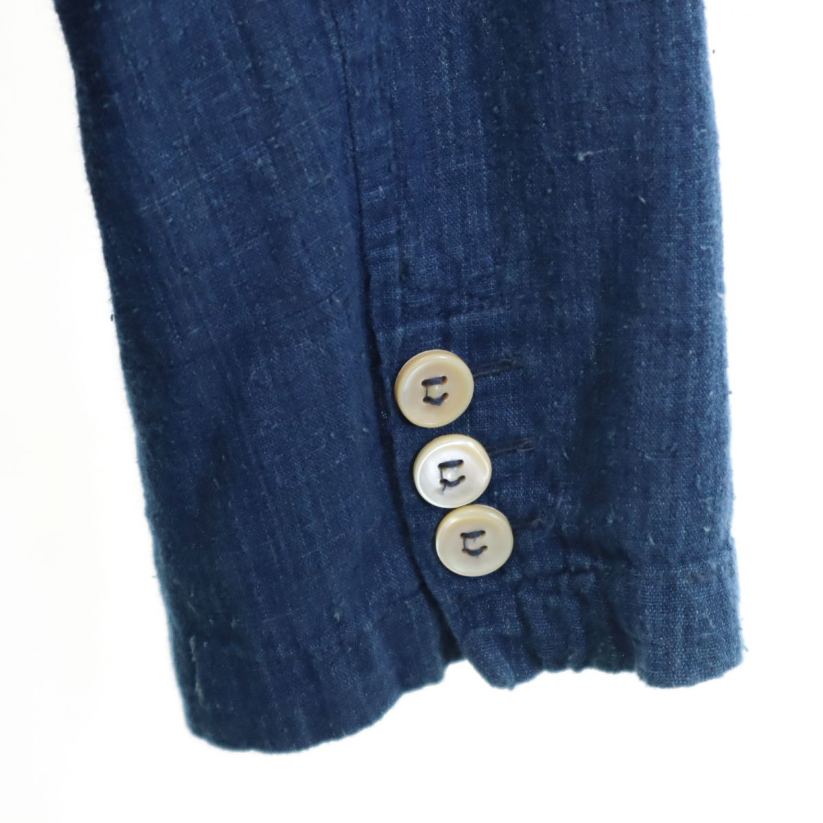 イタリア製 長袖 デニムテーラードジャケット M ブルー系 メンズ