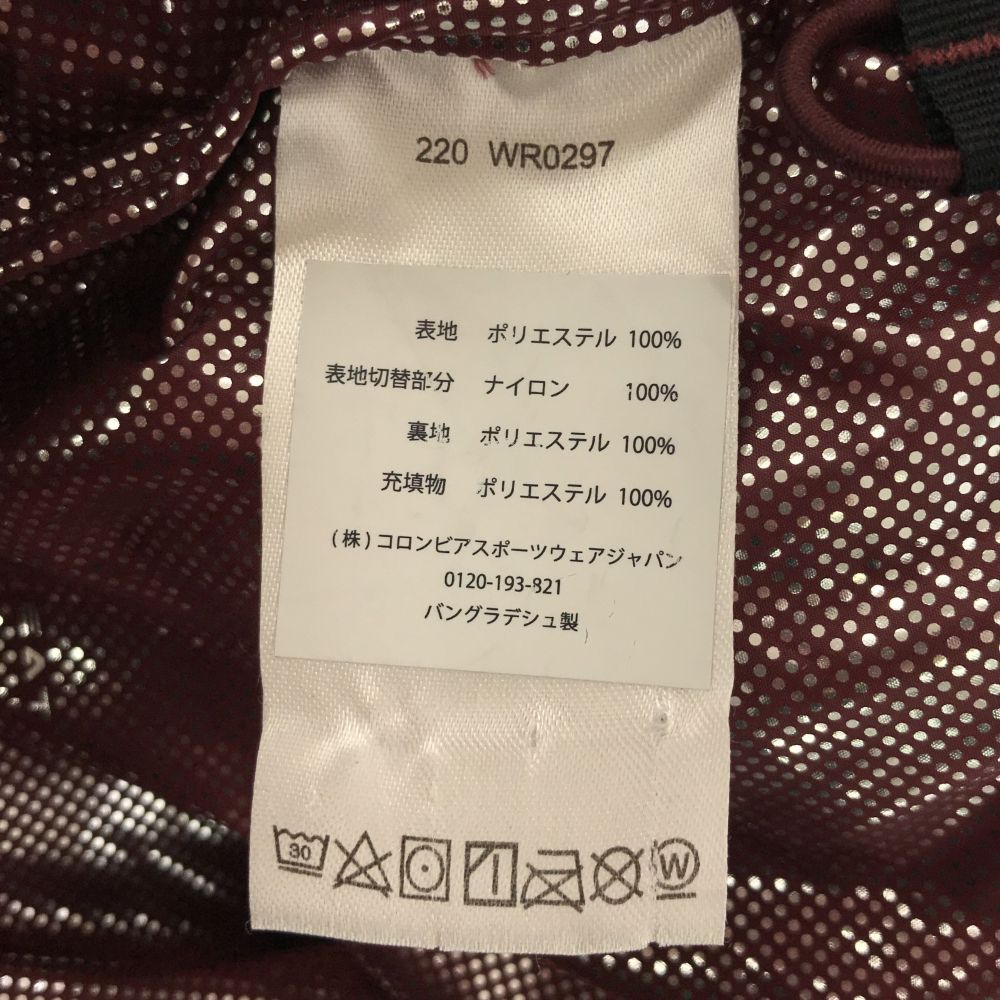 Columbia コロンビア アウトドア 中綿ジャケット M ボルドー レディース