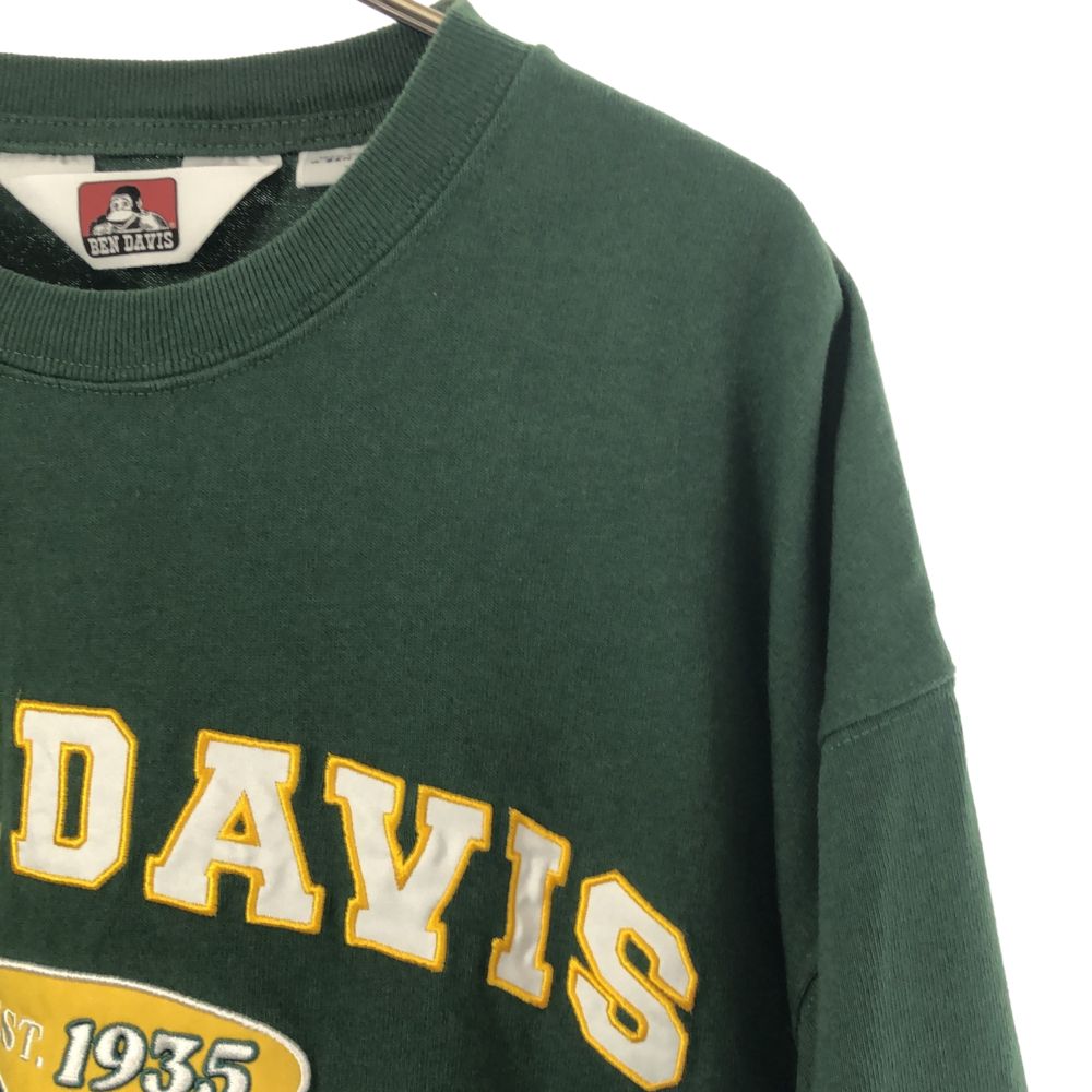 ベンデイビス 長袖 トレーナー M グリーン BEN DAVIS スウェット メンズ