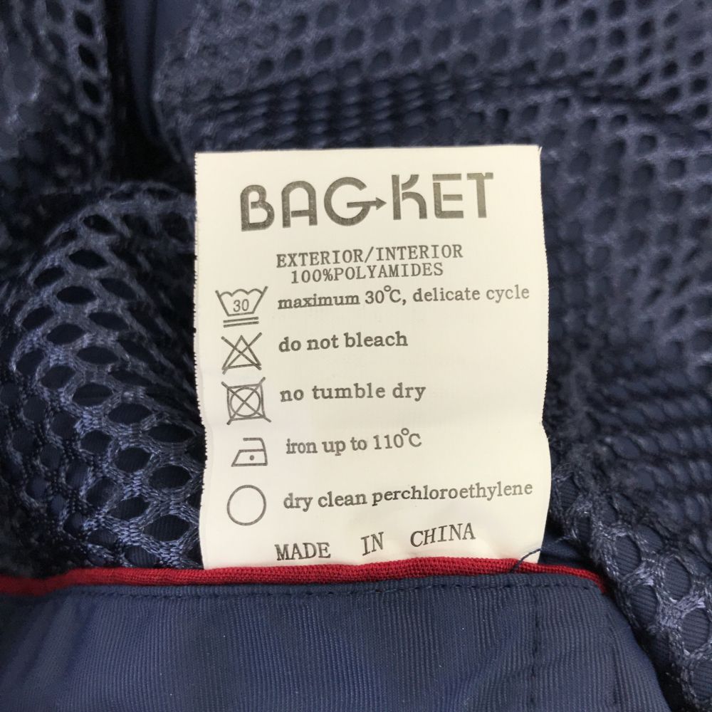 BAGKET バゲット 日本未発売 2way バッグ ベスト M ネイビー バッグジャケット メンズ