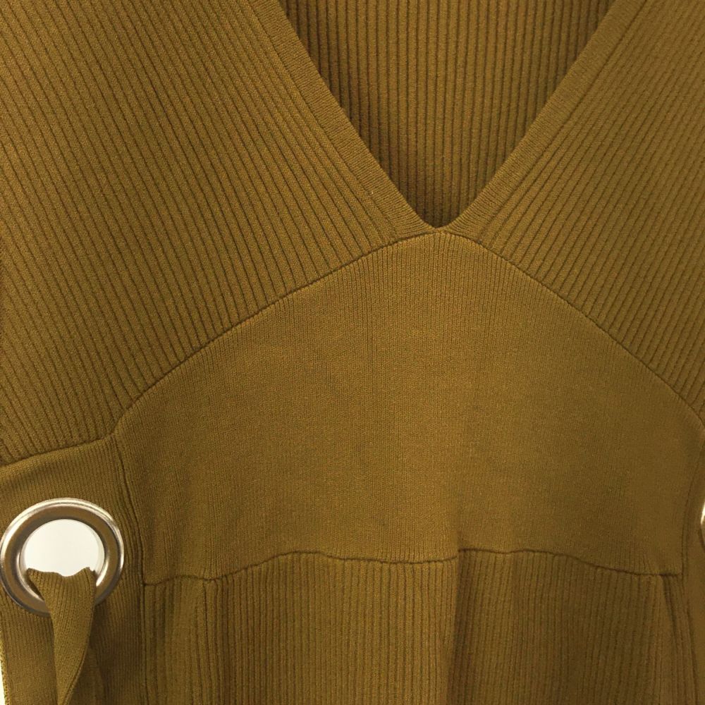 UN3D. アンスリード ノースリーブ ワンピース F カーキ レディース