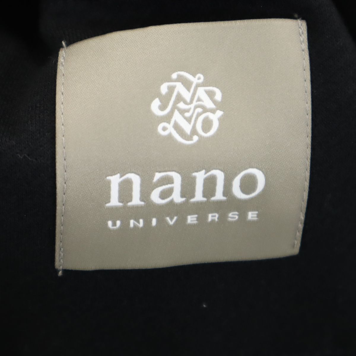 未使用 nano universe ナノユニバース ストレッチ テーラードジャケット S ブラック メンズ