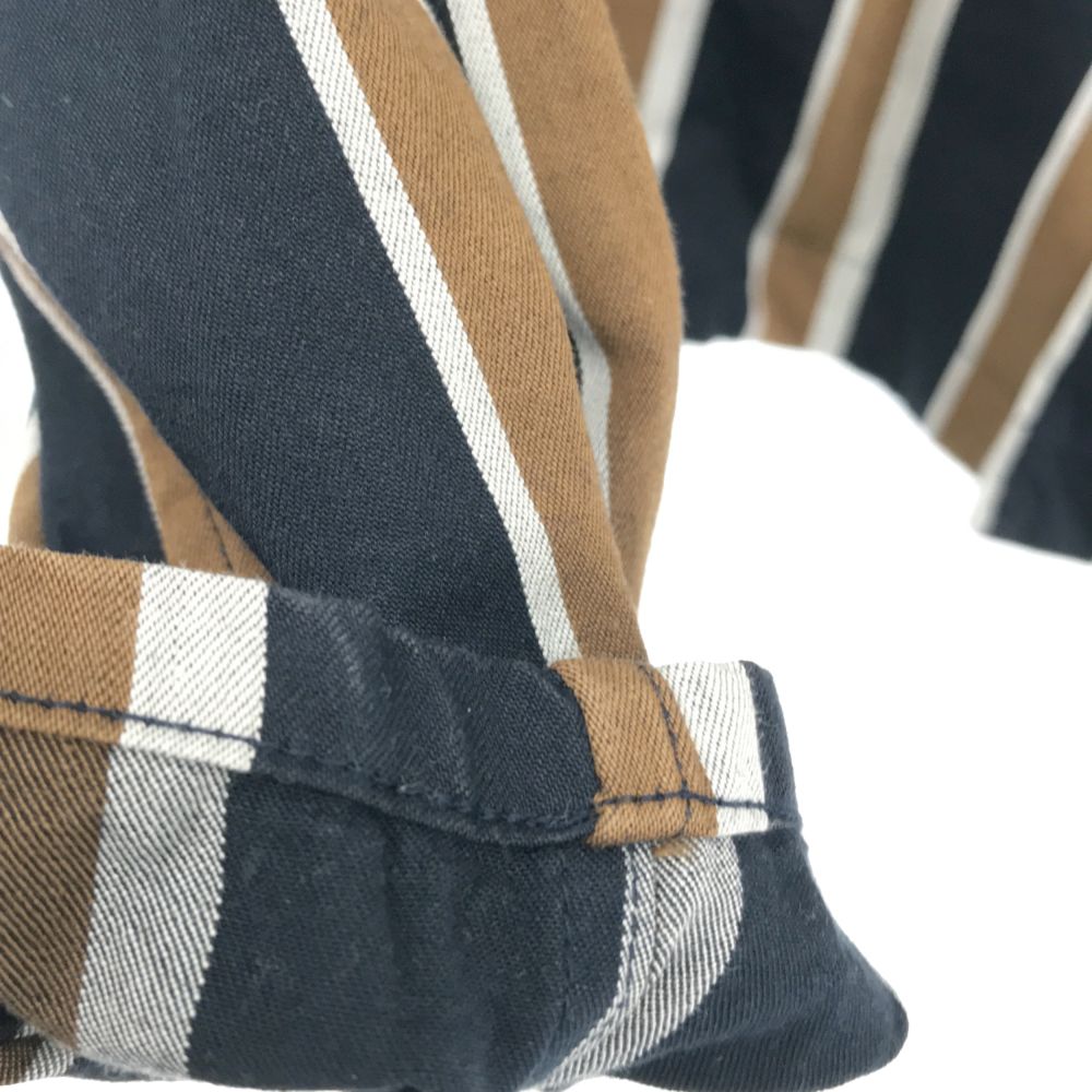 UNITED TOKYO ユナイテッドトウキョウ 日本製 ストライプ 長袖 シャツ 1 ネイビー系 メンズ