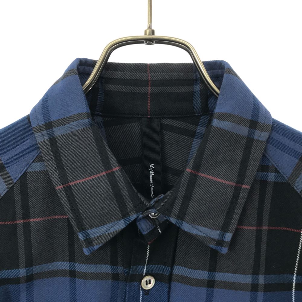 MofM マンオブムーズ 日本製 長袖 チェックシャツ 2 ネイビー系 メンズ