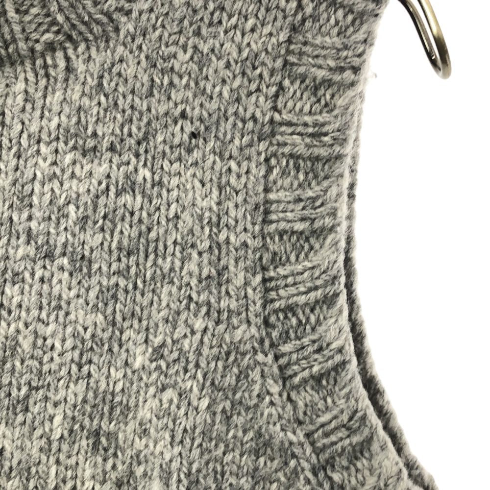 Laurence J Smith ローレンスジェイスミス 英国製 ウール ニット ベスト グレー レディース