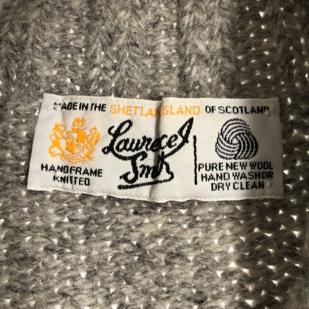 Laurence J Smith ローレンスジェイスミス 英国製 ウール ニット ベスト グレー レディース