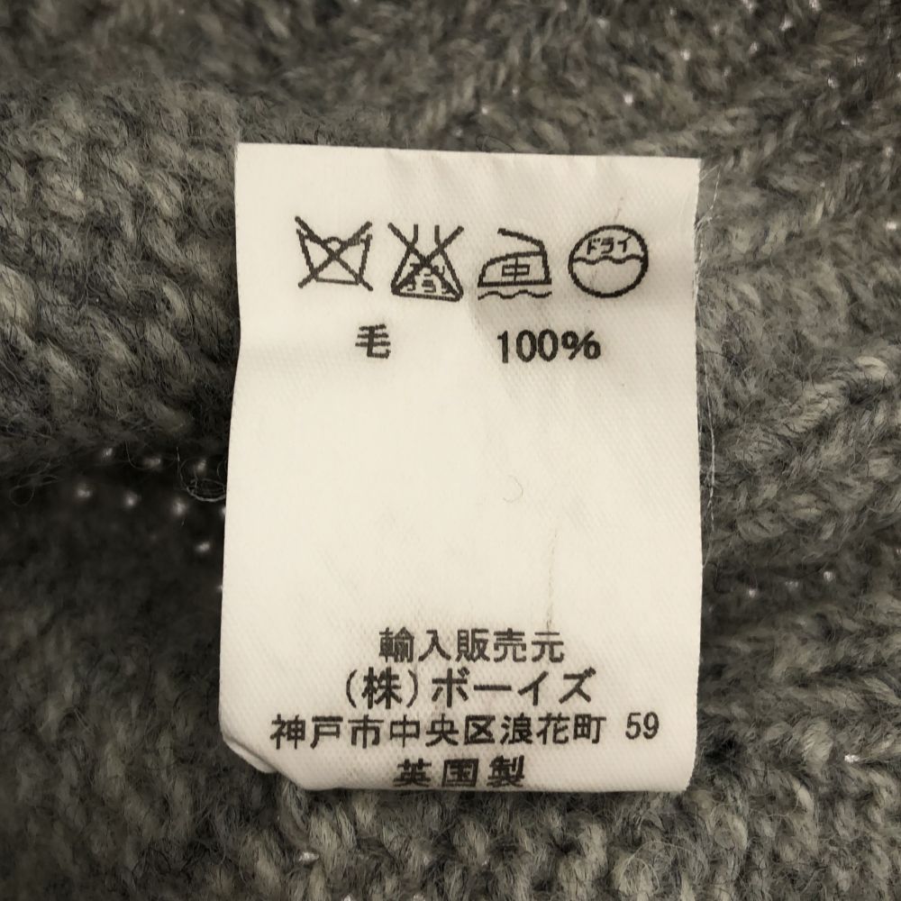 Laurence J Smith ローレンスジェイスミス 英国製 ウール ニット ベスト グレー レディース