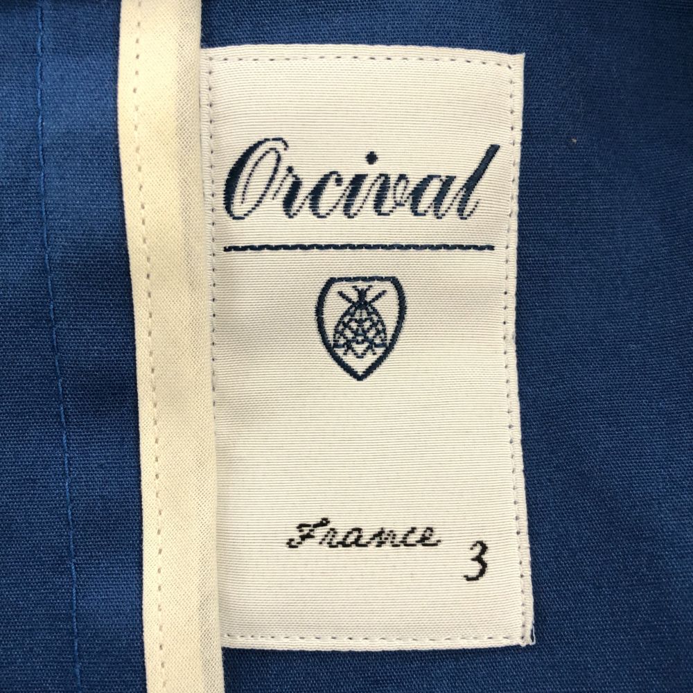 ORCIVAL オーシバル ジャケット 3 ブルー 丸襟 フード付 メンズ
