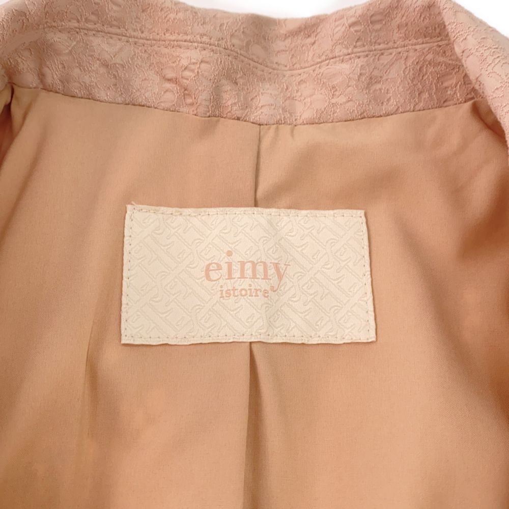 eimy istoire エイミーイストワール 未使用 花柄 ダブル テーラードジャケット FREE ピンク系 レース レディース