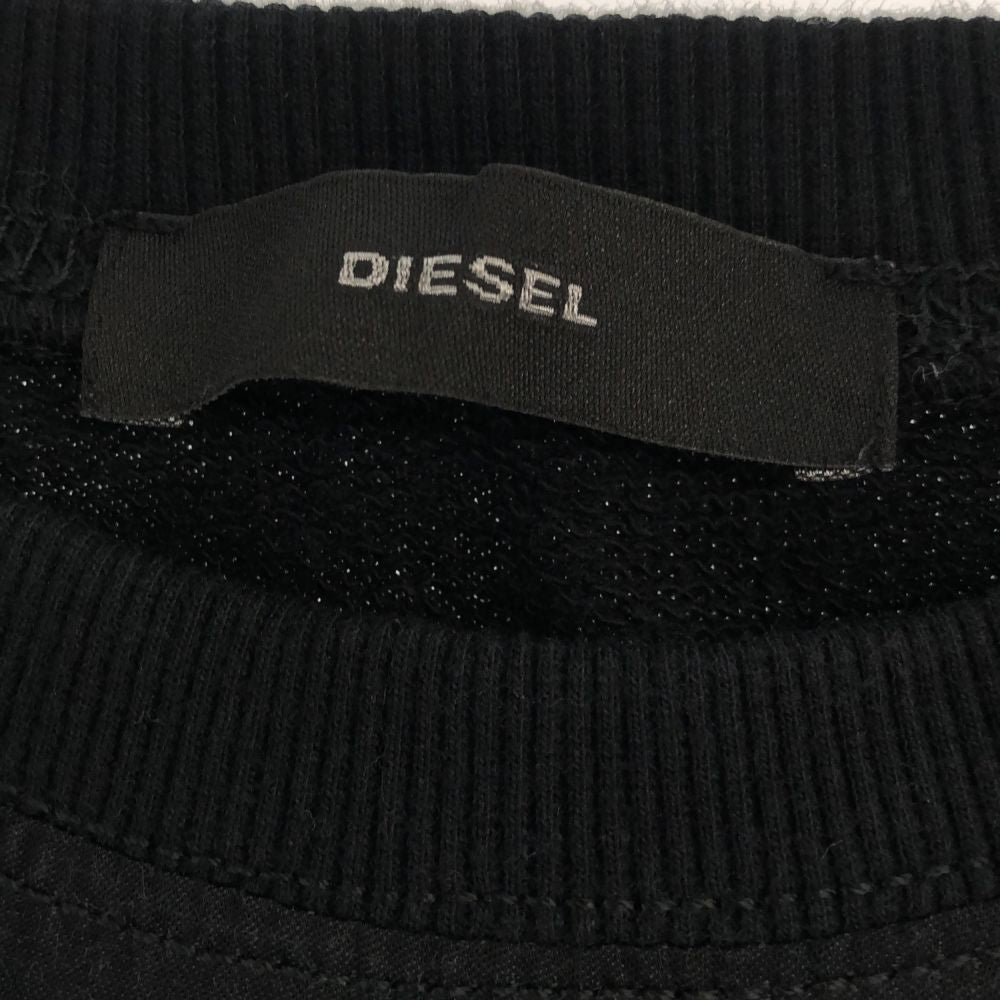 DIESEL ディーゼル スネーク柄 長袖 ワンピース S ブラック ラインストーン レディース