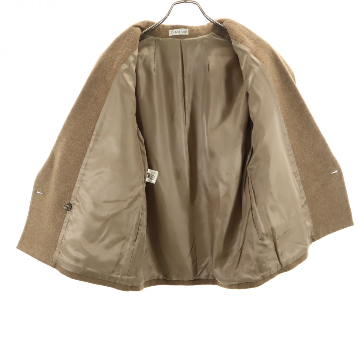 Calvin klein カルバンクライン ウールブレンド スカートスーツ 上下 セットアップ 11 ブラウン レディース