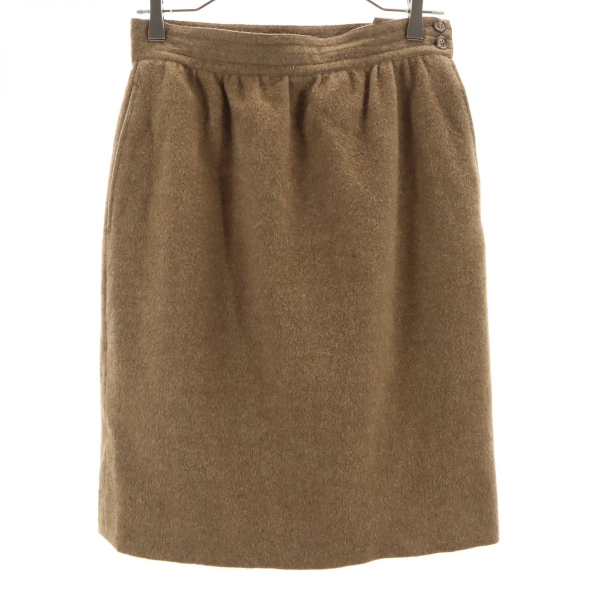 Calvin klein カルバンクライン ウールブレンド スカートスーツ 上下 セットアップ 11 ブラウン レディース