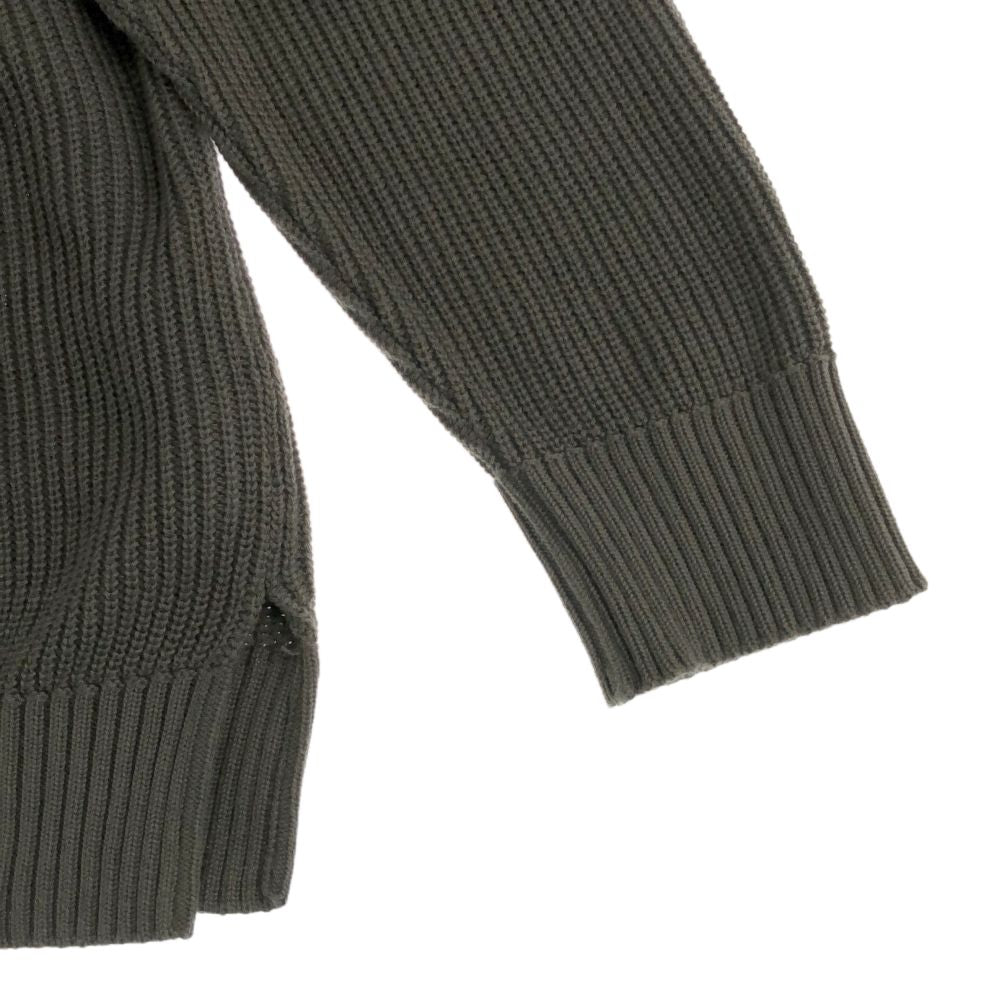 Subciety サブサエティ 日本製 長袖 ニット L カーキ セーター メンズ