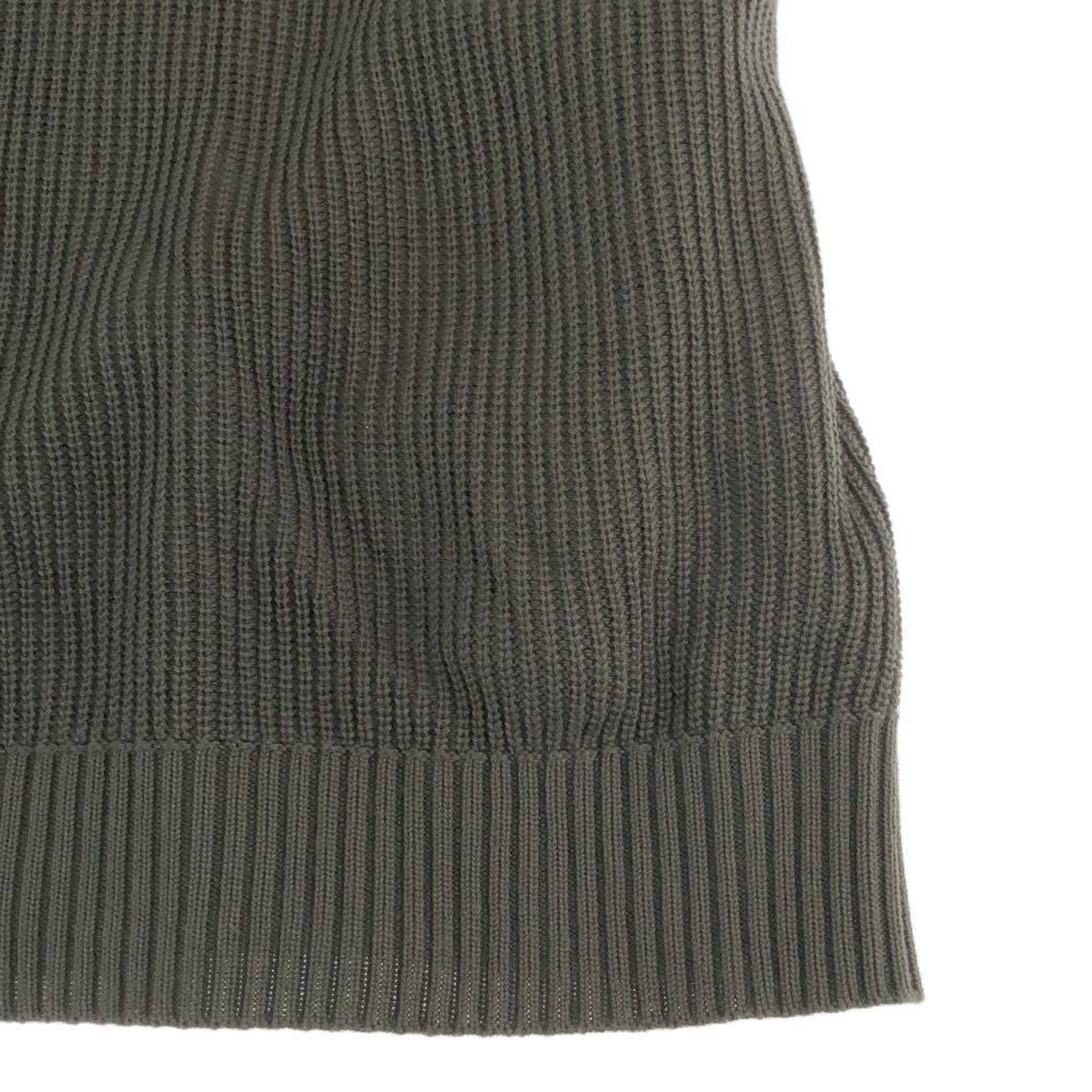 Subciety サブサエティ 日本製 長袖 ニット L カーキ セーター メンズ