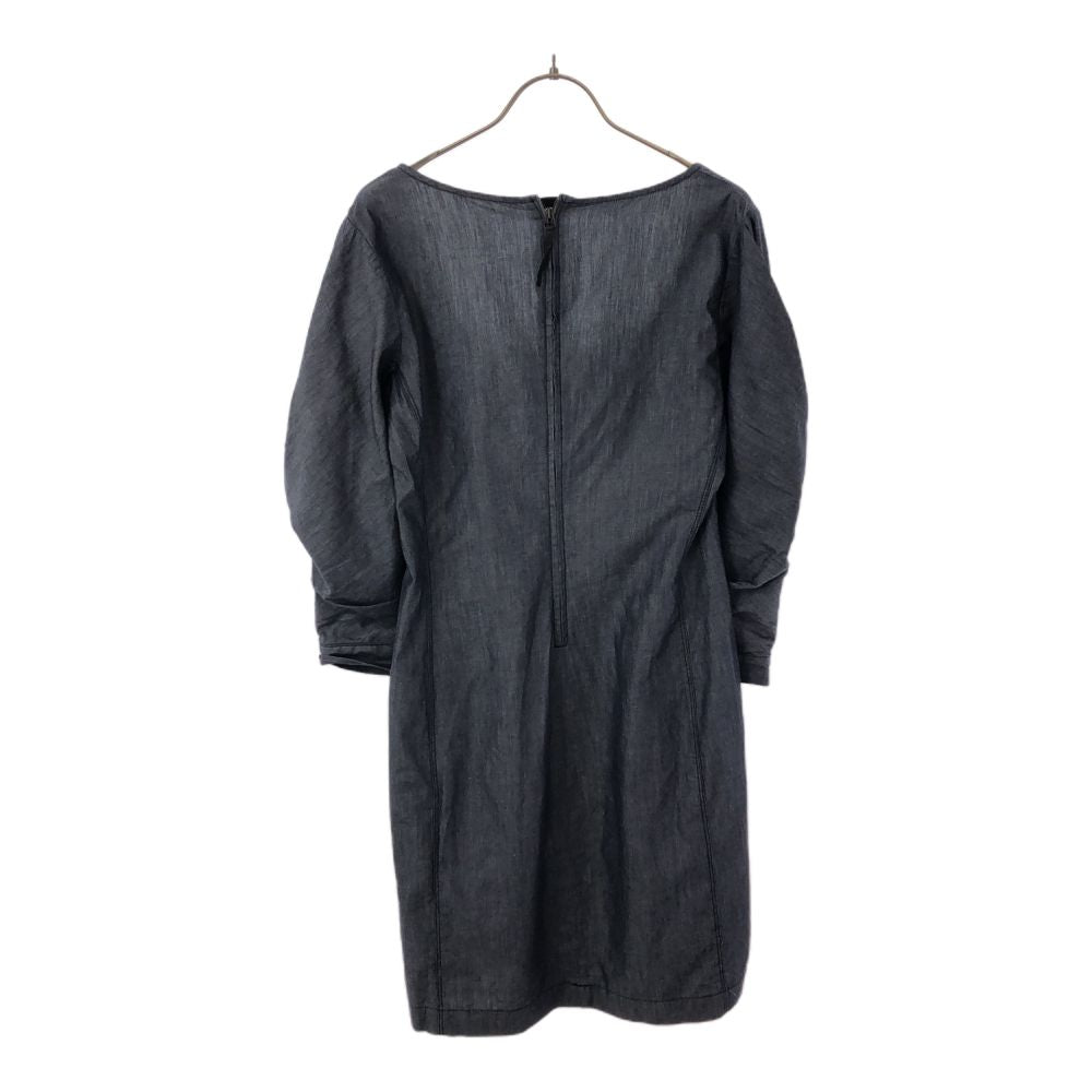 未使用 DIESEL ディーゼル 長袖 デザイン ワンピース S ネイビー系 レディース