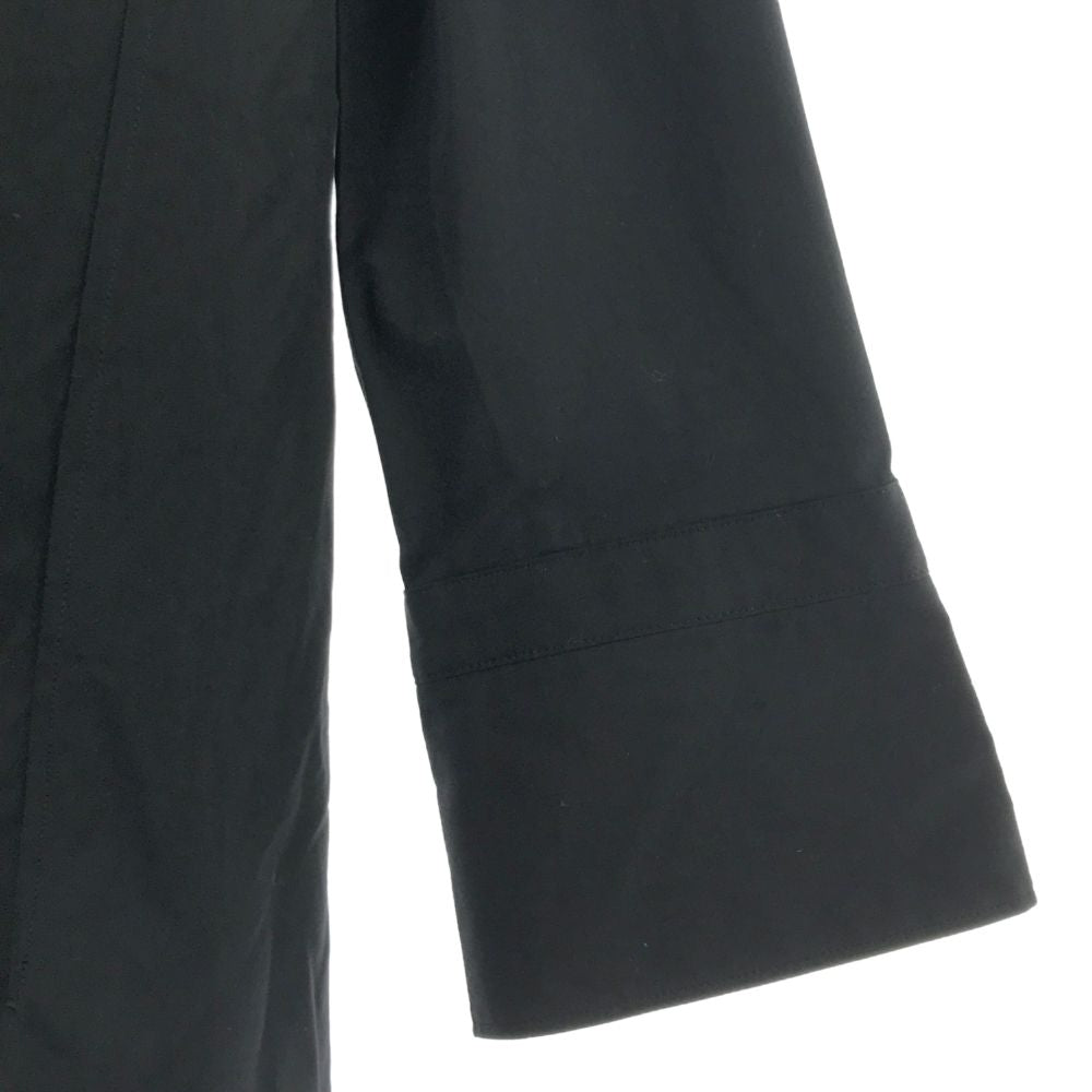 ユニクロ プラスジェイ 長袖 バンドカラーシャツ L ブラック UNIQLO #NAME? レディース