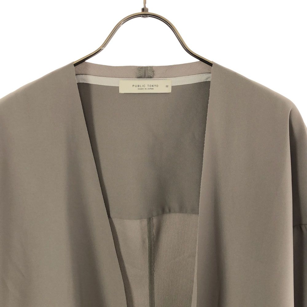 PUBLIC TOKYO パブリックトウキョウ 日本製 長袖 ジャケット 2 カーキ系 レディース