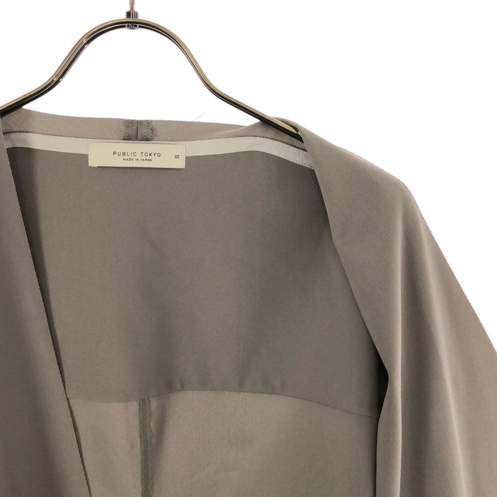 PUBLIC TOKYO パブリックトウキョウ 日本製 長袖 ジャケット 2 カーキ系 レディース