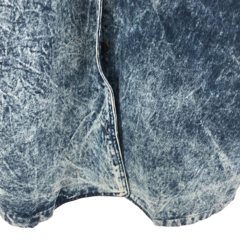 JORDA FASHION ジョーダ ファッション ペイント加工 長袖 デニムコート L ブルー系 レディース