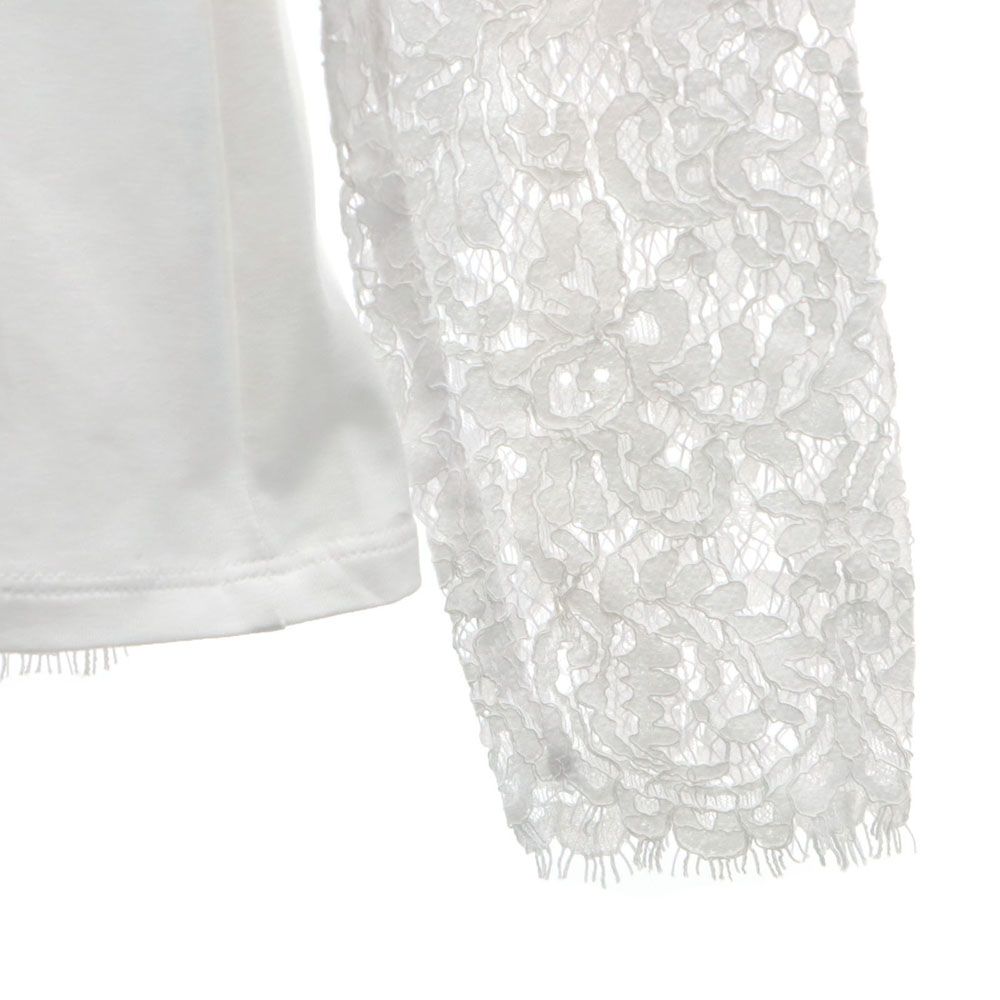 NARACAMICIE ナラカミーチェ 未使用 イタリア製 長袖 レース シャツ ホワイト タグ付き レディース