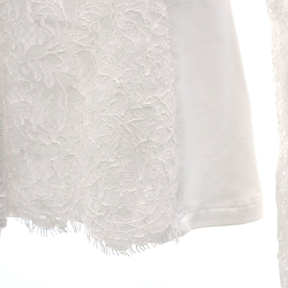 NARACAMICIE ナラカミーチェ 未使用 イタリア製 長袖 レース シャツ ホワイト タグ付き レディース