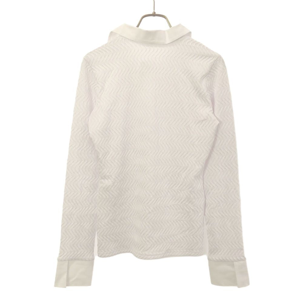 未使用 NARACAMICIE ナラカミーチェ ジャカード 長袖 シャツ ホワイト タグ付き レディース