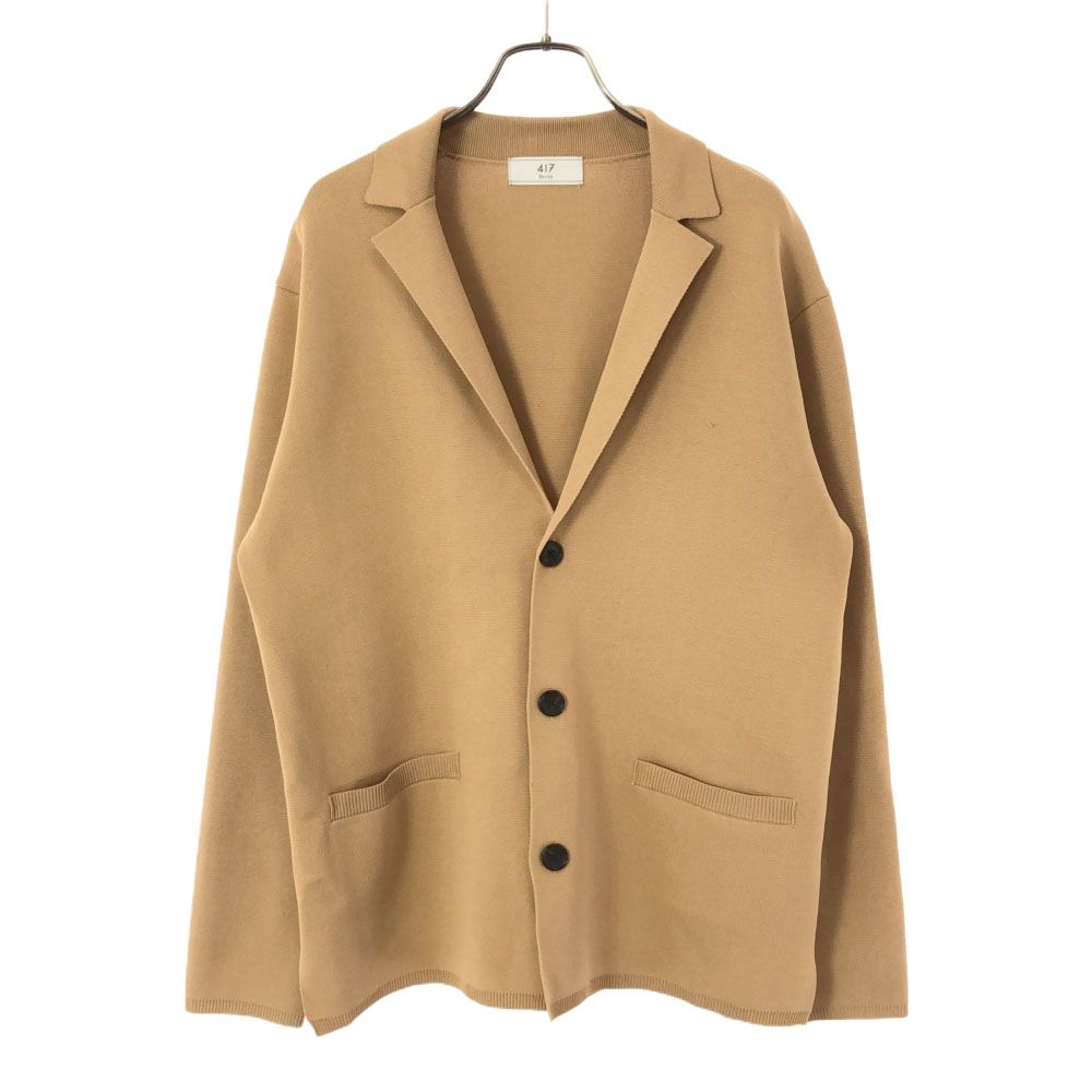 フォーティーワンエディフィス ニット テーラードジャケット S ベージュ 417EDIFICE メンズ