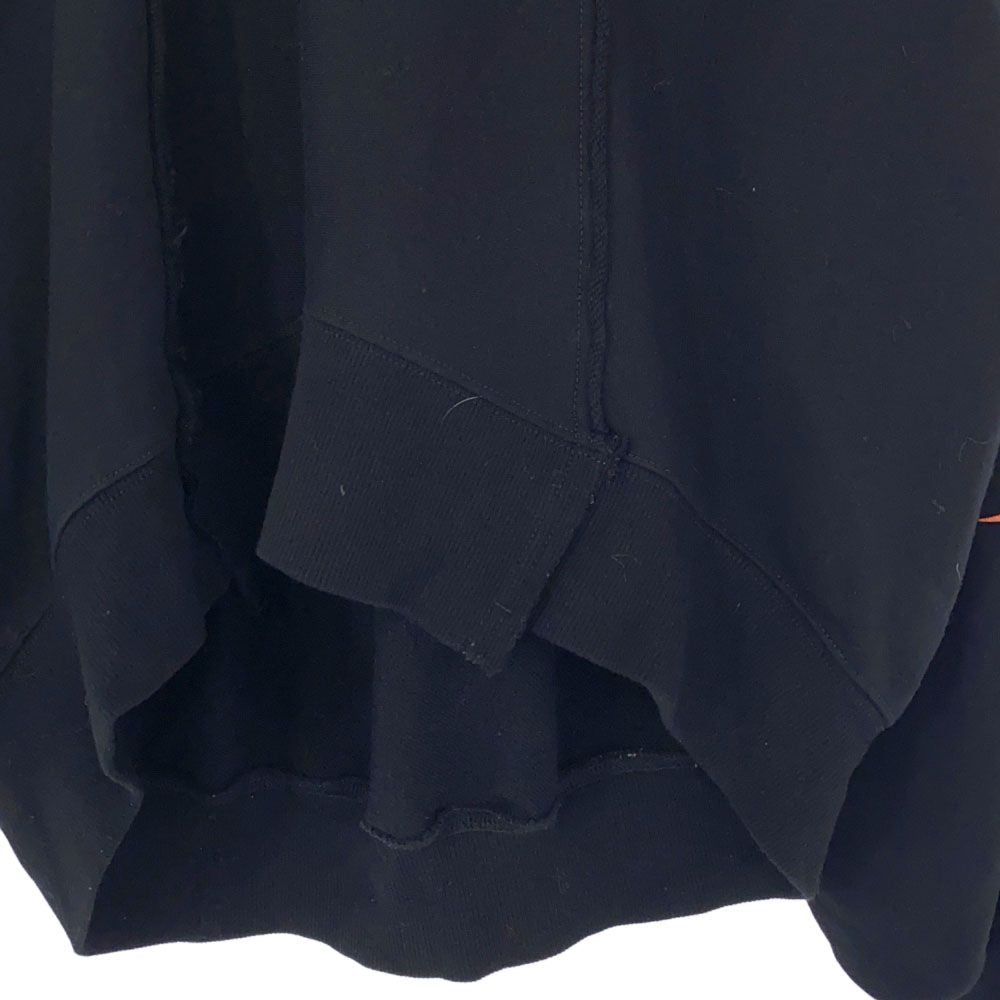 DIESEL ディーゼル プリント 長袖 スウェットパーカー XS ブラック 切替 メンズ