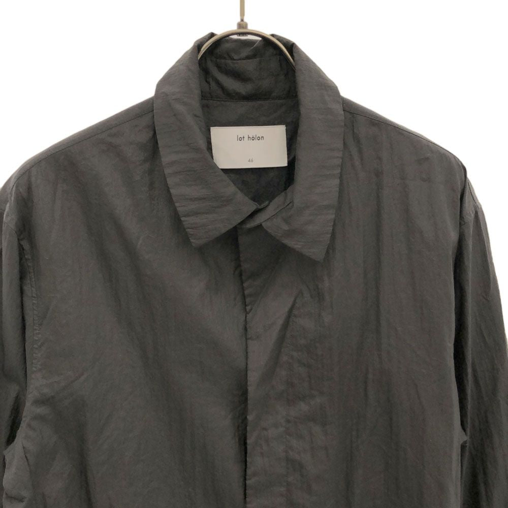 lot holon ロットホロン ナイロン ステンカラーコート 46 ブラック系 メンズ