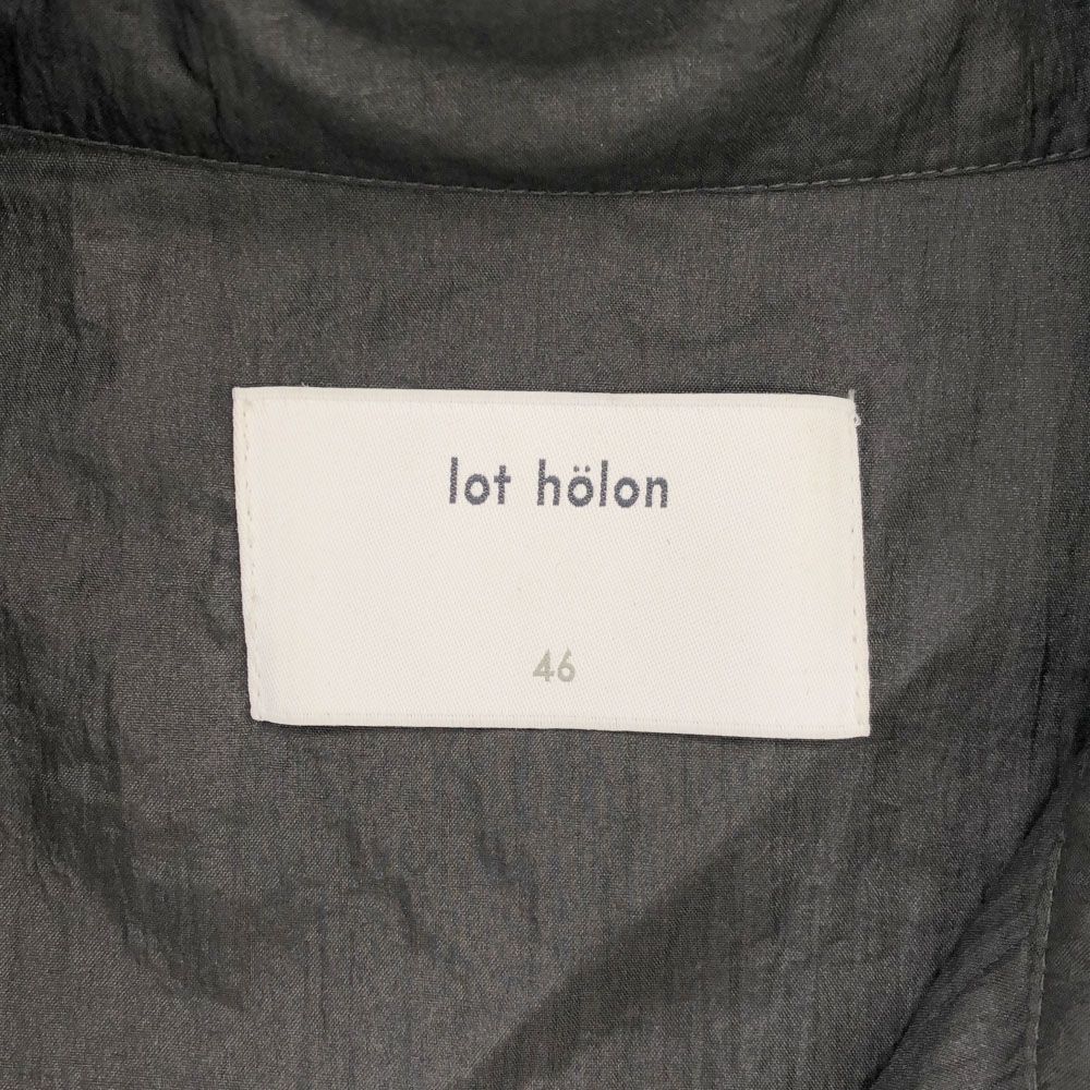 lot holon ロットホロン ナイロン ステンカラーコート 46 ブラック系 メンズ