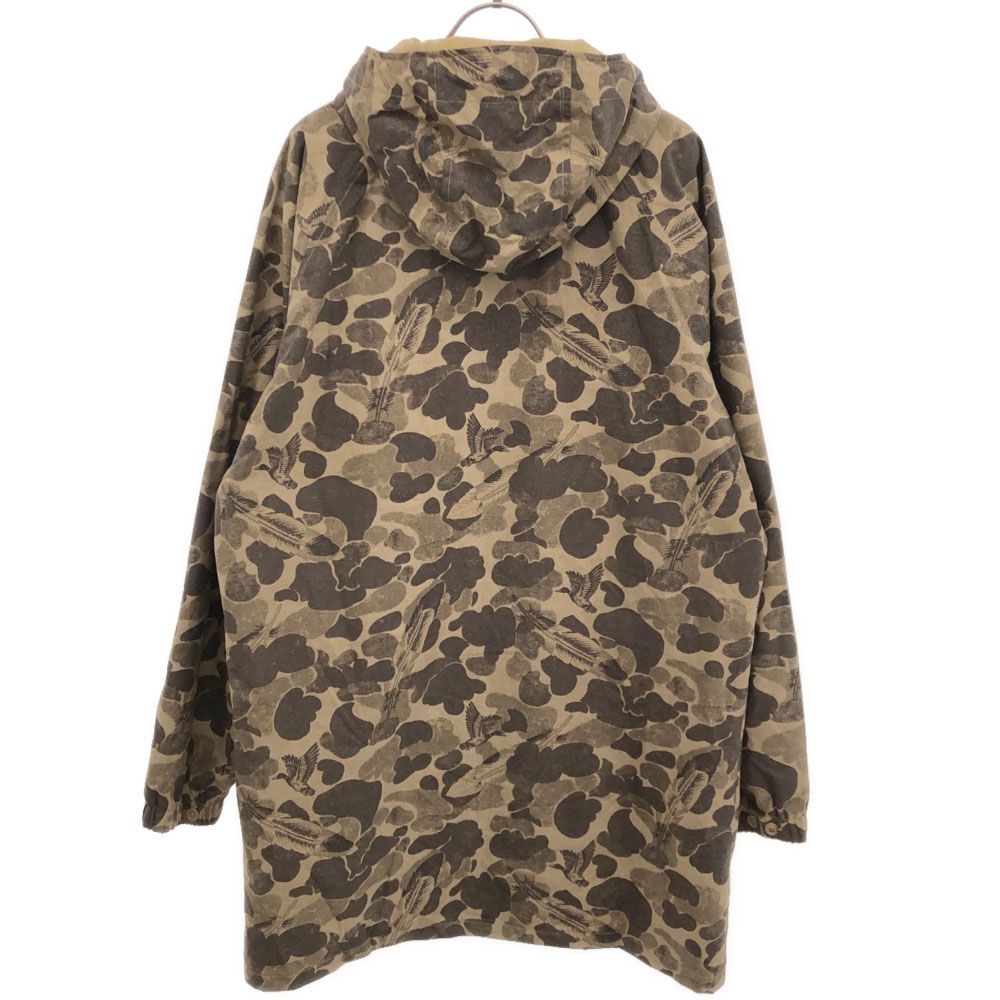 Columbia コロンビア 総柄 ナイロンジャケット L/G ブラウン系 アウトドア コート メンズ