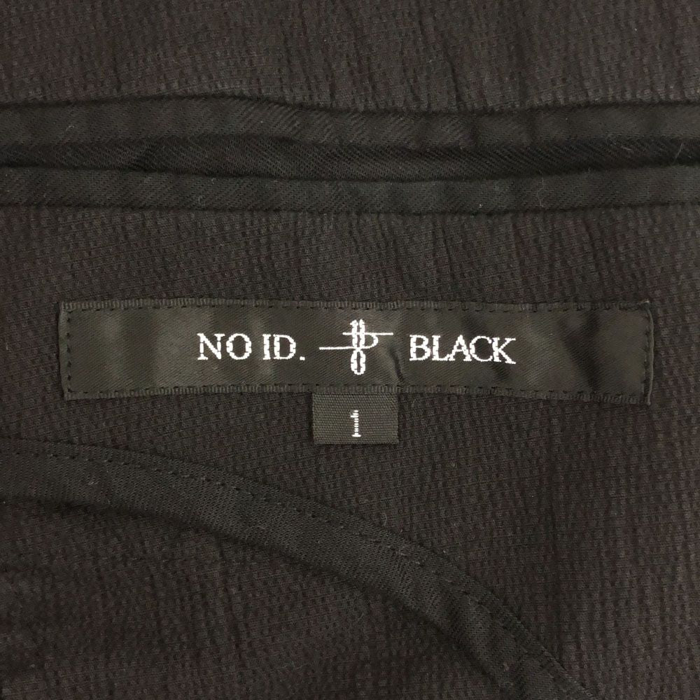 NO ID. BLACK ノーアイディーブラック 長袖 マオカラー ジャケット 1 ブラック メンズ