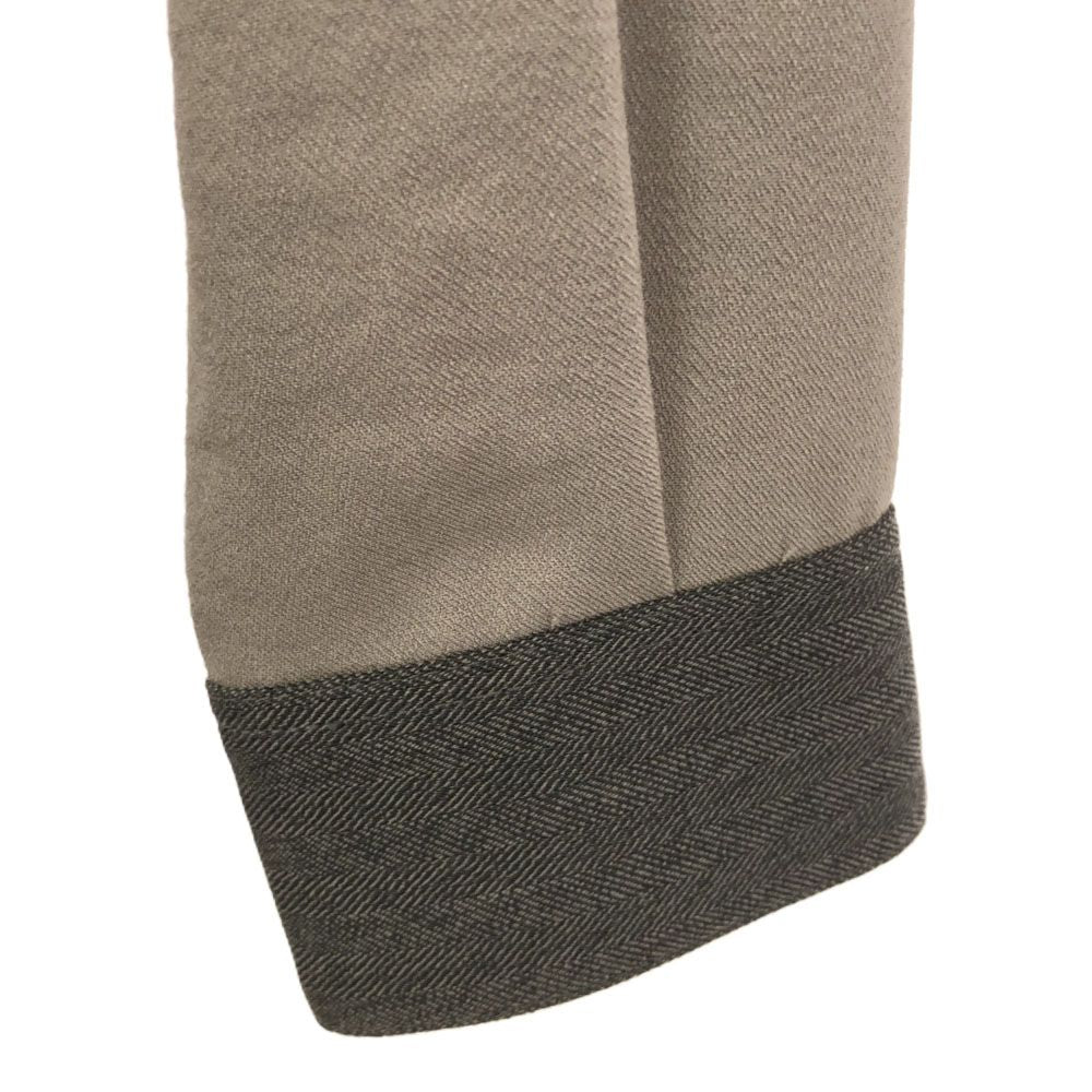 ノーアイディーブラック 長袖 ピンタック シャツ 1 グレー NO ID. BLACK 切替 メンズ