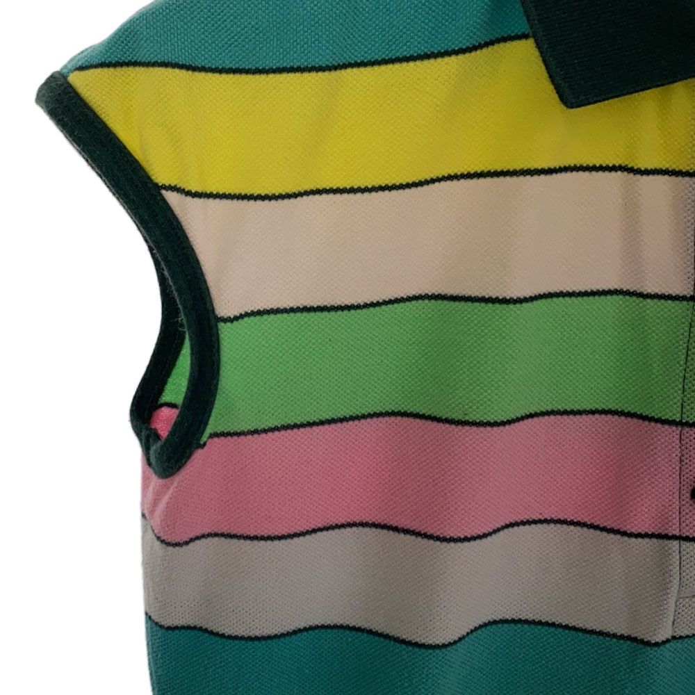 ラコステ 日本製 ノースリーブ ポロシャツ 38 LACOSTE レディース