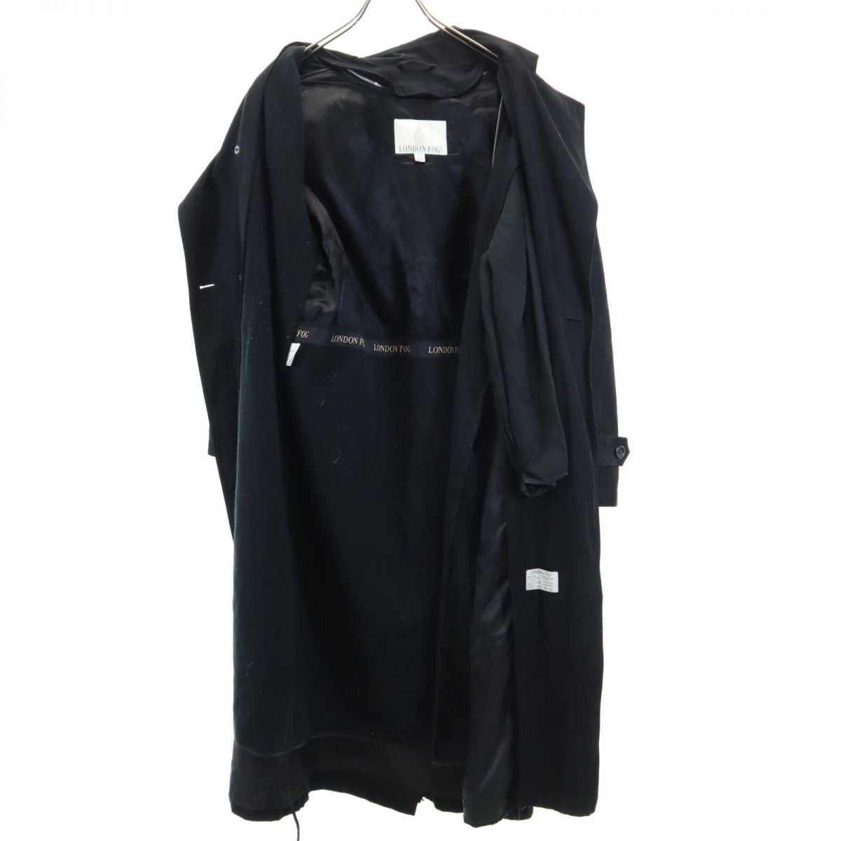 LONDON FOG ロンドンフォグ ライナー付 トレンチコート 8PET ブラック レディース