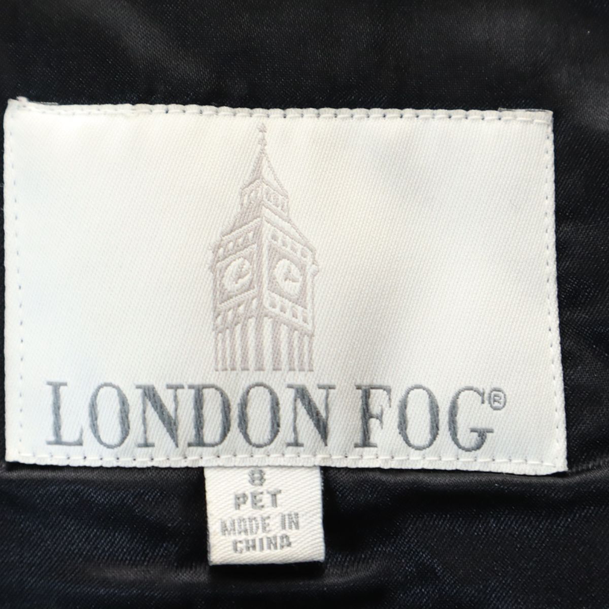 LONDON FOG ロンドンフォグ ライナー付 トレンチコート 8PET ブラック レディース