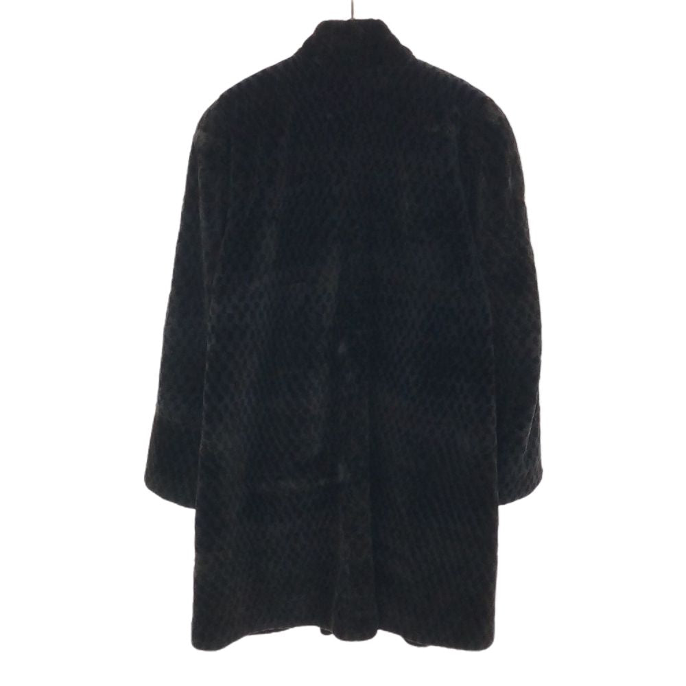 アルティマ 総柄 毛皮コート FREE ブラック Altima レディース