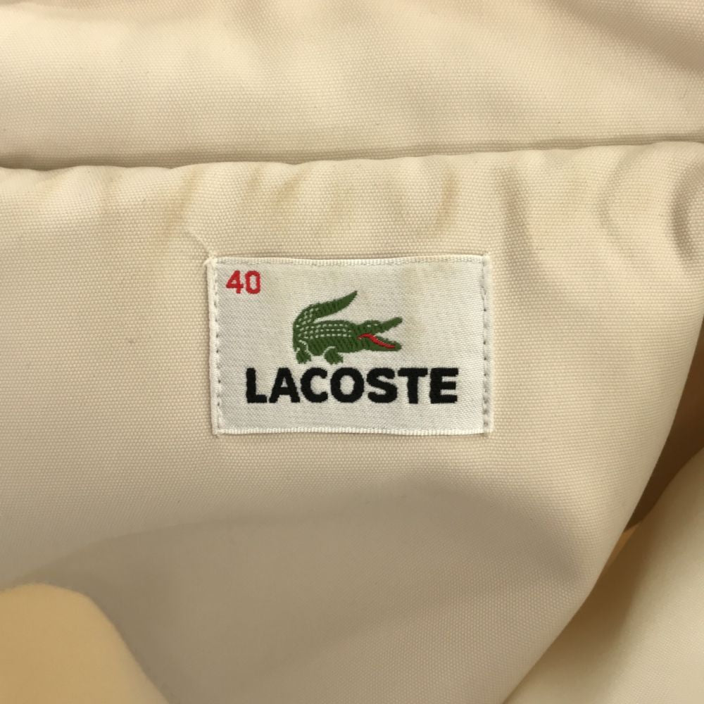 LACOSTE ラコステ 中綿 スタンドカラー ジャケット 40 ベージュ系 レディース