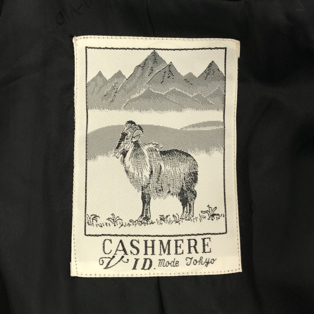 日本製 カシミヤ ウールコート ブラック レディース