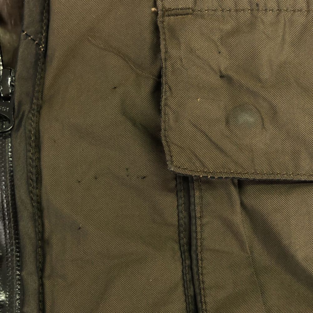 REMI RELIEF the golden state レミレリーフ ゴールデンステイト 日本製 ダウンベストライナー付 ジップジャケット S カーキ ミリタリー レディース