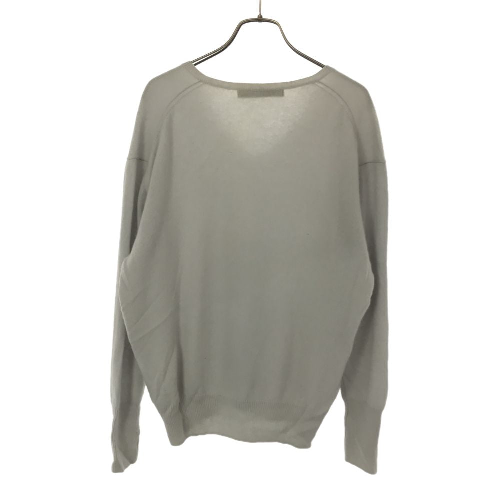 スピックアンドスパン カシミヤ100% 長袖 Vネック セーター 36 グレー系 Spick and Span ニット レディース